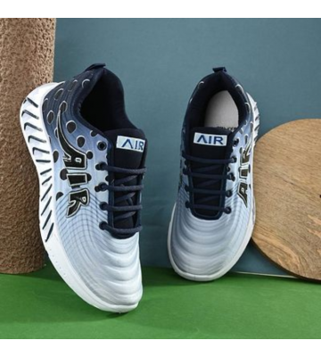 Bluiesh White Laced sports shoes for Running 